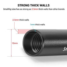 Load image into Gallery viewer, SmallRig 2pcs 15mm Black Aluminum Alloy Rod(M12-30cm) + Rod Cap (2 pcs)
