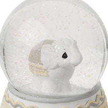 Load image into Gallery viewer, Precious Moments Resin/Glass Love You Tons Elephant Musical Snow Globe, Gray Chevron
