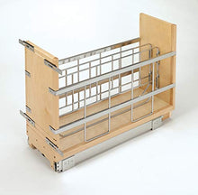 Load image into Gallery viewer, Rev-A-Shelf - 447-BCSC-8C - 8 in. Pull-Out Wood Foil Wrap/Tray Divider Cabinet Organizer with Soft-Close Slides
