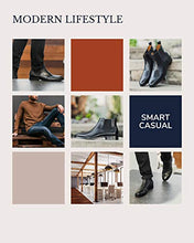 Load image into Gallery viewer, Dunross &amp; Sons Jayden Espresso Brown Chelsea Boots for Men, Ankle Boots – Men’s Leather Dress Boots w/Padded Footbed – Luxury Dark Brown Leather Boots for Men
