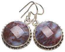 Load image into Gallery viewer, Natural Cuprite Blood Stone Handmade Vintage 925 Sterling Silver Earrings 1 1/4" T3660
