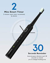 Load image into Gallery viewer, Supecare Electric Toothbrush Sonic Whitening - Rechargeable Battery Toothbrush with Timer, 4 Brushes heads, Oral Cleaning Combo, 1.5 Hr Charge Last 30 Days Toothbrush for Adults and Kids

