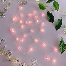 Load image into Gallery viewer, TAMOYO Amethyst String Lights, Natural Crystal LED String Lights 10FT 30LEDs for Summer Decoration, Valentine's Day, Wedding, Birthday Party, Bedroom Decoration

