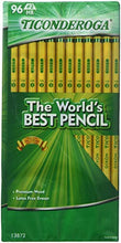 Load image into Gallery viewer, Dixon Ticonderoga Wood-Cased #2 HB Pencils, Box of 96, Yellow (13872)
