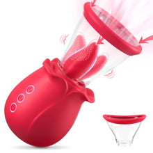 Load image into Gallery viewer, Rose Toy for Woman-Rose Sucking Sex Toy, 3 in 1 Sucking &amp;Licking Rose Vibrator-Dildo G Spot Vibrator Nipple Stimulator,Clitoral Sucking Sex Toy for Couples, Personal Massager Adult Sex Toys for Women
