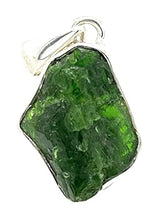 Load image into Gallery viewer, Natural Chrome Diopside 925 Sterling Silver Pendant 30mm

