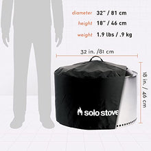 Load image into Gallery viewer, Solo Stove Yukon Shelter Protective Fire Pit Cover for Round Fire Pits Waterproof Cover Great Fire Pit Accessories for Camping and Outdoors, Black
