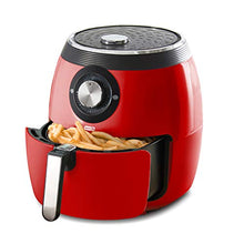 Load image into Gallery viewer, Dash DFAF455GBRD01 Deluxe Electric Air Fryer + Oven Cooker with Temperature Control, Non-stick Fry Basket, Recipe Guide + Auto Shut off Feature, 1700-Watt, 6 Quart, 6qt, Red

