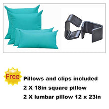 Load image into Gallery viewer, Outdoor Rattan Sectional Sofa - Patio PE Wicker Conversation Furniture Set (9-Piece,Turquoise)
