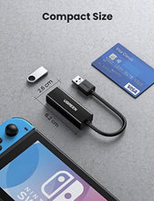 Load image into Gallery viewer, UGREEN USB Ethernet Adapter USB 3.0 to 10 100 1000 Gigabit Ethernet LAN Network Adapter Ethernet Compatible with Nintendo Switch MacBook Surface Pro Laptop PC Black

