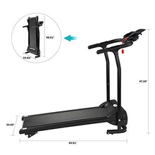 Load image into Gallery viewer, Smart 2HP Electric Folding Treadmill, 3 Levels Manual Incline Fitness Motorized Running Jogging Exercise Machine with W/PAD Holder, Hand Grip Pulse Sensor for Home Gym Cardio Workout Training Indoor
