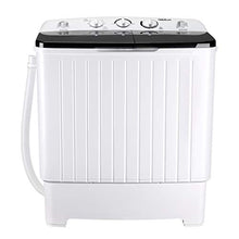 Load image into Gallery viewer, Portable Washing Machine, TACKLIFE 17.6 lbs Mini Compact Twin Tub Washing Machine, Wash (11lbs) and Spin Combo(6.6 lbs), Timer Control with Soaking Function, For Apartment, Dorm, RV, Camping - DSBP171
