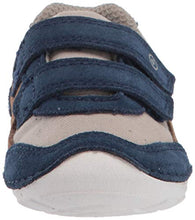 Load image into Gallery viewer, Stride Rite baby boys Soft Motion Mason Athletic Sneaker, Navy/Truffle, 4.5 Toddler US
