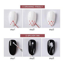 Load image into Gallery viewer, Coscelia Gel Nail Polish Kit 6 Colors Drawing Gel Nail Polish with 2pc Painting Brush 6 Colors Soak Off Gel Polish Starter Kit Nail Art Gel Paint Drawing Line Home Gel Manicure Kit
