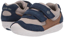 Load image into Gallery viewer, Stride Rite baby boys Soft Motion Mason Athletic Sneaker, Navy/Truffle, 4.5 Toddler US
