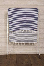 Load image into Gallery viewer, Bersuse 100% Cotton Malibu Turkish Towel - 37x70 Inches, Dark Blue
