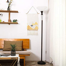 Load image into Gallery viewer, CO-Z Antique Bronze Torchiere Floor Lamp with Glass Shade, Tall Torch Lamp for Living Room Corner Bedroom Office, 71" Uplight Task Standing Lamp with LED Bulb, 3 Way Pole Floor Light
