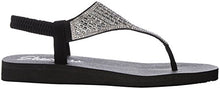 Load image into Gallery viewer, Skechers Cali Women's Meditation-Rock Crown Flat Sandal,black,8 M US
