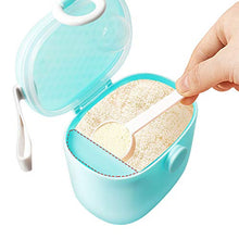 Load image into Gallery viewer, Termichy Baby Formula Dispenser, Portable Milk Powder Dispenser Container with Carry Handle and Scoop for Travel Outdoor Activities with Baby Infant, 500ml (Blue)
