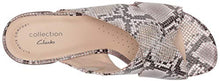 Load image into Gallery viewer, Clarks Women's Caroleigh Erin Heeled Sandal, Natural Snake Synthetic, 8.5
