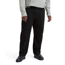Load image into Gallery viewer, Levi's Men's Big and Tall 550 Relaxed Fit Jean, Black, 44W x 34L
