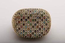 Load image into Gallery viewer, Stunning Turkish Handmade Jewelry Round Cut Sapphire Emerald Turquoise Pink Ruby Amethyst Black Onyx Topaz Zircon 925 Sterling Silver Ring Size ALL

