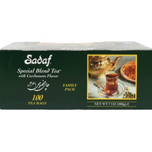 Load image into Gallery viewer, Sadaf Cardamom Tea Bags | Special Blend Cardamom Ceylon Black Tea | Quicktea Product harvested in Sri Lanka | 100 bags (Pack of 1)
