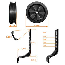 Load image into Gallery viewer, BNKIHDD Bicycle Training Wheels for Kids Stronger Version Replacement Adjustable Bicycles Stabilizer for Children, Suitable for 12/14/ 16/18/ 20/ inch Children's Single Speed Bikes (Black)
