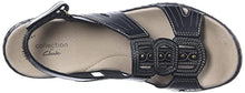 Load image into Gallery viewer, Clarks Women's Leisa Vine Platform, Black Leather, 7 Medium US
