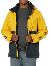 Load image into Gallery viewer, Volcom Men's Deadly Stones Insulated Snowboard Jacket, Resin Gold, Large
