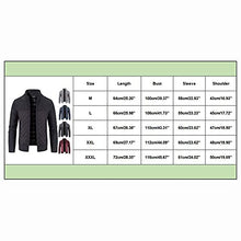 Load image into Gallery viewer, Ewisvgh Men's Vintage Jackets, Stand Collar Patchwork Coats Fall Winter Sherpa Fleece Lined Trench Windbreaker

