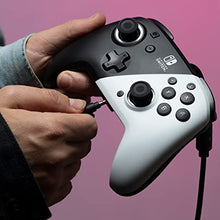 Load image into Gallery viewer, PDP Gaming Faceoff Deluxe+ Wired Switch Pro Controller - Officially Licensed by Nintendo - OLED Model- Black/White - Nintendo Switch
