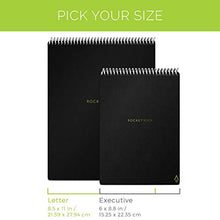 Load image into Gallery viewer, Rocketbook Flip - with 1 Pilot Frixion Pen &amp; 1 Microfiber Cloth Included - Dark Blue Cover, Letter Size (8.5" x 11")
