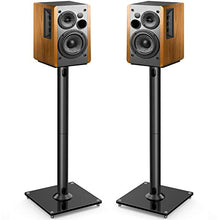 Load image into Gallery viewer, PERLESMITH Universal Floor Speaker Stands 26 Inch for Surround Sound, Klipsch, Sony, Edifier, Yamaha, Polk &amp; Other Bookshelf Speakers Weight up to 22lbs - 1 Pair
