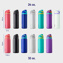 Load image into Gallery viewer, Owala FreeSip Insulated Stainless Steel Water Bottle with Straw for Sports and Travel, BPA-Free, 24-Ounce, Hint of Grape
