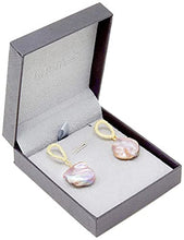 Load image into Gallery viewer, La Raffine Natural Baroque Pearl Lustrous with 14K Gold Plating Textured Dangle/Waterdrop Irregular Shape Handmade Earrings for Women Girl Gifts for Valentines/Birthday/Anniversary/Mother’s Day
