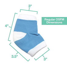 Load image into Gallery viewer, ZenToes Moisturizing Heel Socks 2 Pairs Gel Lined Toeless Spa Socks to Heal and Treat Dry, Cracked Heels While You Sleep (Regular, Blue)
