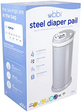 Load image into Gallery viewer, Ubbi Steel Odor Locking, No Special Bag Required Money Saving, Awards-Winning, Modern Design Registry Must-Have  Diaper Pail, Gray
