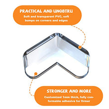 Load image into Gallery viewer, CalMyotis Corner Protector, Baby Proofing Corner Guards, Soft and Transparent, 100% Covered Adhesive, Improved Tasteless Corner Covers for Furniture Sharp Corner, 12 Count
