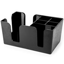 Load image into Gallery viewer, Bar Napkin &amp; Utensil Caddy - 6 Compartment Organizer for Holding Restaurant Beverage Supplies, Cocktail Napkins &amp; Accessories by Cocktailor
