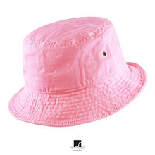 Load image into Gallery viewer, The Hat Depot 300N Unisex 100% Cotton Packable Summer Travel Bucket Hat (S/M, Blue Camo)

