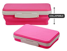 Load image into Gallery viewer, It's Academic Flexi Storage Boxes with Lids, Collapsible Pencil Case for Craft and School Supplies, 4-Pack, Assorted
