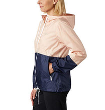 Load image into Gallery viewer, Columbia Women's Flash Forward Windbreaker, Water &amp; Stain Resistant, Peach Cloud/Nocturnal, Large
