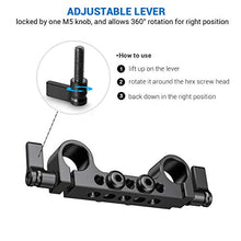 Load image into Gallery viewer, SMALLRIG Super Lightweight 15mm Railblock with 1/4"-20 Thread for RED and Other 15mm DSLR Camera Rig - 942
