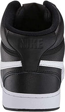 Load image into Gallery viewer, Nike Men's Court Vision Mid Sneaker, Black/White, 12 Regular US
