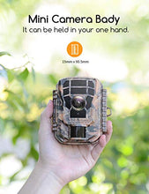 Load image into Gallery viewer, 【2 Pack 】 Campark Mini Trail Camera 16MP 1080P HD Game Camera Waterproof Wildlife Scouting Hunting Cam with 120° Wide Angle Lens and Night Vision 2.0” LCD IR LEDs
