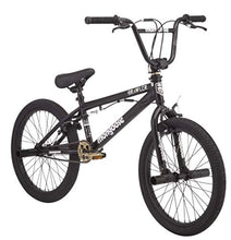 Load image into Gallery viewer, Mongoose Brawler Freestyle BMX Bike, 20-inch Wheels, pegs, Boys, Girls, Black
