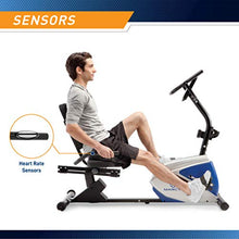 Load image into Gallery viewer, Marcy 8 Levels Magnetic Resistance Recumbent Exercise Bike with Adjustable Seat, 250-lb Capacity ME-1019R
