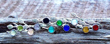 Load image into Gallery viewer, Recycled Vintage Mason Jar Sterling Silver Leaf Ring

