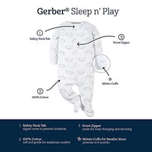 Load image into Gallery viewer, Gerber Baby Girls' 4 Pack Sleep 'N Play Footie, Bunny Smiley, Newborn
